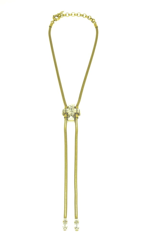 Brass Bolo Necklace